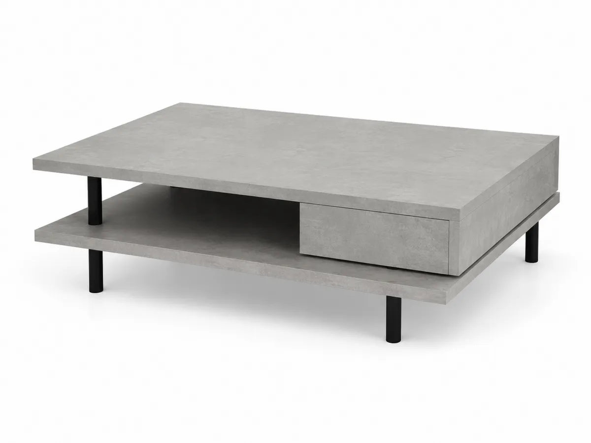 Stolik kawowy prostokątny laminat betonopodobny 120cm