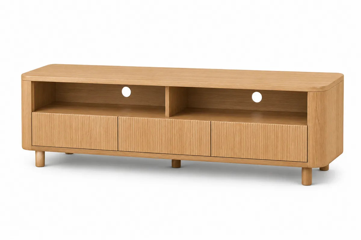 Szafka RTV z drewna dębowego 150x40x50 cm