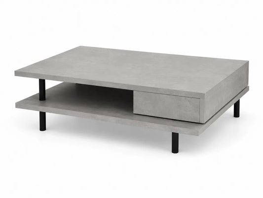 Stolik kawowy prostokątny laminat betonopodobny 120cm